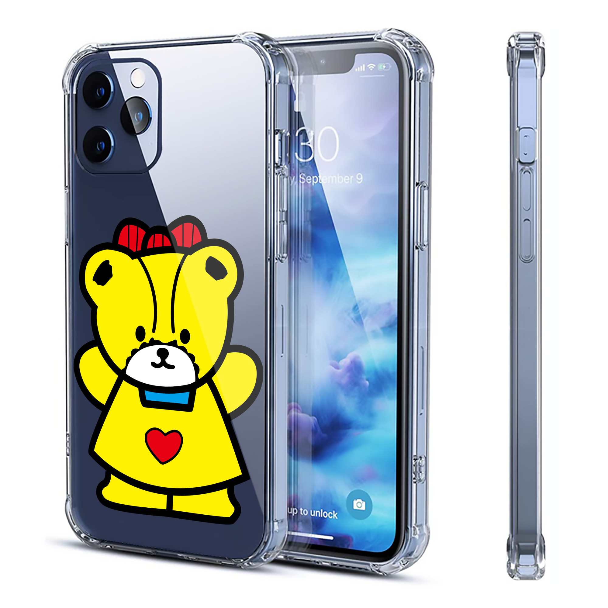 （画像用） Hello Kitty ハローキティ 【iPhone 12シリーズ対応】透明スマホケース（クリアソフトケース）
